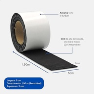Protetor de Quina e Borda de Mesa EVA 1,90m - Fita Anti-Impacto para Segurança Infantil e Conforto no Home Office - imagem 3