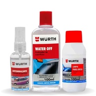 Kit Water Off Wurth - Repelente de Água + Antiembaçante + Limpa Parabrisa para Carro - imagem 1