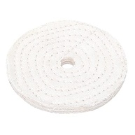 Roda de Polimento de Pano Algodão Branco 4" - 5 Peças para Joias e Metais com Acabamento Espelhado - imagem 2