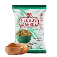 OKOSHI - Flocos de Arroz com Açúcar Mascavo - Snacks Saudáveis de Baixa Caloria, Lanches Fit para a Dieta - Vegano, Sem Glúten, Sem Lactose, Sem Gordura Trans, Kosher - 50g - imagem 1