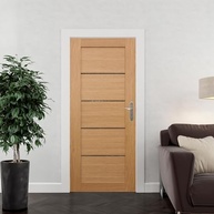 Adesivo Decorativo para Porta de Madeira Moderno Bege e Marrom - Design Sofisticado - imagem 3