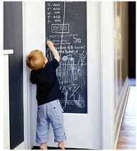 Lousa Quadro Negro Adesivo 2m x 45cm - Papel de Parede Escrevível para Cozinha e Organização - imagem 3