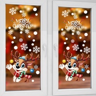 Adesivos Decorativos de Janela de Natal - Dupla Face, Fácil Aplicação, Design Festivo para Ambientes Iluminados - imagem 1