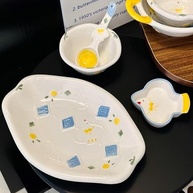 Pratos de Cerâmica Decorativos com Design de Pombo Voador - Adoráveis e Resistentes para o Dia a Dia - imagem 5