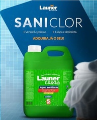 Água Sanitária Baixo Odor 5L - Desinfetante Multiuso com Poder de Limpeza Profunda - Launer Casa Saniclor - imagem 2