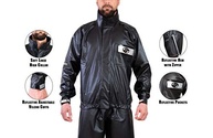Roupa de chuva impermeável ALBA para motocicletas (Médio) (Preto) - imagem 3
