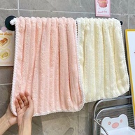 Toalhas de Mão de Microfibra Coral Macio 30x61cm - Ultra Absorventes e Leves com Alça - imagem 4