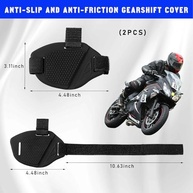 Almofada de câmbio de motocicleta, capa antiderrapante para botas de motocicleta, capa de embreagem de borracha para motocicleta, acessórios de proteção universais para homens e mulheres - imagem 3
