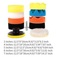 Kit de Almofadas de Polimento 11 Peças - Espuma Autocolante para Furadeira | Ideal para Pintura Automotiva - imagem 5