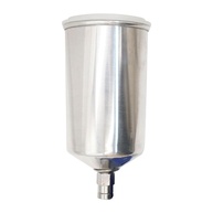 Generic Copo de alimentação de alumínio 3/8" rosca pneumática pintura spray pote spray de tinta de carro pote de pulverização de móveis parede - imagem 1