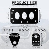 Suporte de Placa Lateral LivTee em Alumínio para Harley e Motos - Estilo e Durabilidade - imagem 4