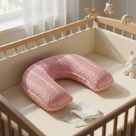 Almofada de Amamentação em Tricot com Zíper Formato U - Conforto e Segurança para Mãe e Bebê - imagem 3