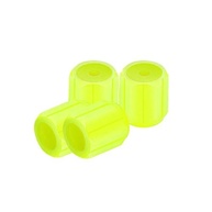 Conjunto 4 Tampas de Válvula Amarelo Fluorescente para Moto, Bike e Carro - imagem 4