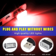 Augeny: Kit 4/7 Lâmpadas LED USB para Interior de Carro - Iluminação Ambiente Personalizada - imagem 4