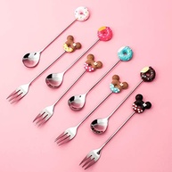 Colher de Aço Inoxidável 304 com Design Divertido - Donuts & Animais para Café e Sobremesas - imagem 5