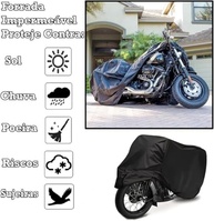 Capa de Moto Premium em Couro Impermeável: Proteção Total Anti-UV e Chuva - imagem 3