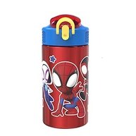 Garrafa de Água Infantil Marvel Homem-Aranha 440ml - Aço Inox 18/8 com Tampa de Bico e Alça - imagem 2
