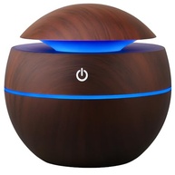 Difusor de Aromas Ultrassônico 130ML com LED 7 Cores e Umidificação - Design Madeira, USB-C, Silencioso, Ideal para Aromaterapia e Ambientes Relaxantes - imagem 5