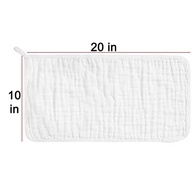 Panos para Arrotar de Musselina 100% Algodão - Super Macios e Absorventes (Pacote com 6) - imagem 2