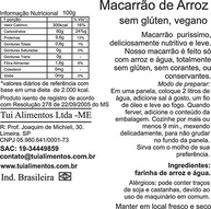 TUI ALIMENTOS Macarrão De Arroz Ave Maria 200G - imagem 2