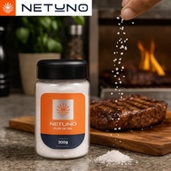 Flor de Sal Netuno 300g Tempero Premium Artesanal Alta Gastronomia Saldavel Rico Minerais Marinho Finalização Pratos - imagem 4