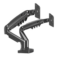 ELG, F160N, Suporte Articulado de Mesa com Pistão a Gás e Ajuste de Altura, 2 Monitores de 17” a 35”, Com Organizador de Cabos, Capacidade de 2kg a 9kg, Preto - imagem 1