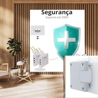Kit 7 Adaptadores de Tomada T Articulado Slim: Mais Conexões e Segurança para Seus Dispositivos - imagem 3