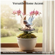 Estaca de Jardim Borboleta Acrílica com Asas Azuis - Decoração Encantadora para Jardins e Vasos - imagem 5