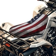 Capa de Assento Quadriciclo SEANATIVE: Proteção Universal Estilosa com Bandeira Americana - imagem 1