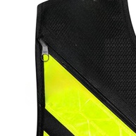 Colete Refletivo de Alta Visibilidade para Motoqueiros e Atividades Noturnas - Preto (Tamanho G) - imagem 5