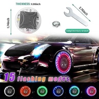 Augeny 4 Peças Luzes de Roda Solar LED para Carro - Segurança e Estilo Noturno - imagem 3