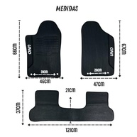 Jogo de Tapetes Automotivos Emborrachados para Fiat Uno Vivace (2011-2016) - 3 Peças com Bordado Exclusivo - imagem 5
