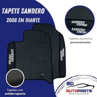 Jogo de Tapetes Automotivos Emborrachados Sandero Stepway 2008-2022 (3 Peças) - Proteção e Estilo - imagem 4