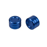 Tampas de Porca de Eixo Traseiro Azul Anodizado para Harley Softail 2018+ (Fatboy, Breakout, Street Bob) - imagem 1