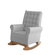 Poltrona de Balanço em Linho - Conforto e Estilo para Sala e Quarto de Bebê - imagem 4
