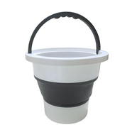 Balde Retrátil de Silicone Dobrável 6L com Alça Reforçada - Ideal para Viagens, Camping e Limpeza - imagem 1