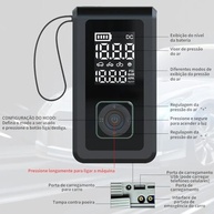 Carregador Portátil 8000mAh: Compressor de Ar, Power Bank e Luz de Emergência - imagem 4