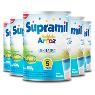 Kit 5 Bebida de Arroz Kids Unilife sabor Baunilha 500g - imagem 2