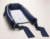 Kit Almofada de Amamentação + Ninho Berço Redutor Bebê - Meu Príncipe Marinho - imagem 4