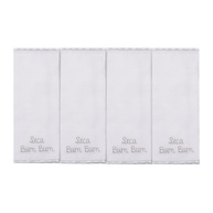 Pano de Boca para Bebê Seca Bum Mami 20x20cm | 4 Unidades Macias em Algodão 100% - imagem 1