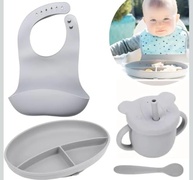 Kit de Alimentação para Bebê em Silicone - 6 Peças Seguras e Ergonômicas - imagem 3