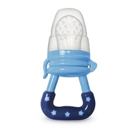 Adoleta Bebê Alimentador de Silicone Azul - Seguro e Prático para Introdução Alimentar - imagem 1