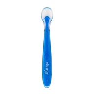 Conjunto de Colheres de Silicone Premium Clingo Azul - Seguras e Ergonômicas para Bebês - imagem 1