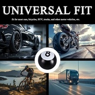 Tampas de Válvula de Pneu 8 Bolas de Bilhar - Estilo Piscina para Carros, Motos e Bikes - imagem 5
