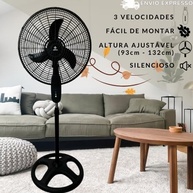 Ventilador de Coluna Ajustável 45 cm Bivolt - Potente, Silencioso e Versátil - imagem 4