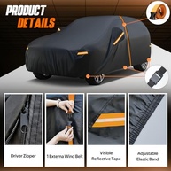 Capa de Carro Kayme Premium para BMW X5, Acura MDX, Porsche Cayenne - Proteção Completa 100% Impermeável - imagem 4