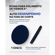 Boina Polimento De Vidros 5 Polegadas Remove Riscos Vonixx - imagem 5