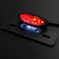 Luz de Freio LED Integrada para Moto: Placa e Lanterna Traseira Vermelha e Branca - imagem 4