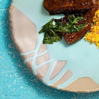 Conjunto de Pratos Rasos Porto Brasil 4 Peças - Estilo Orgânico Eco Atlântica - imagem 5