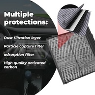 Kit 2 Filtros de Ar Cabine TOPAZ c/ Carvão Ativado - Subaru Forester & WRX (2019-2024) - imagem 4